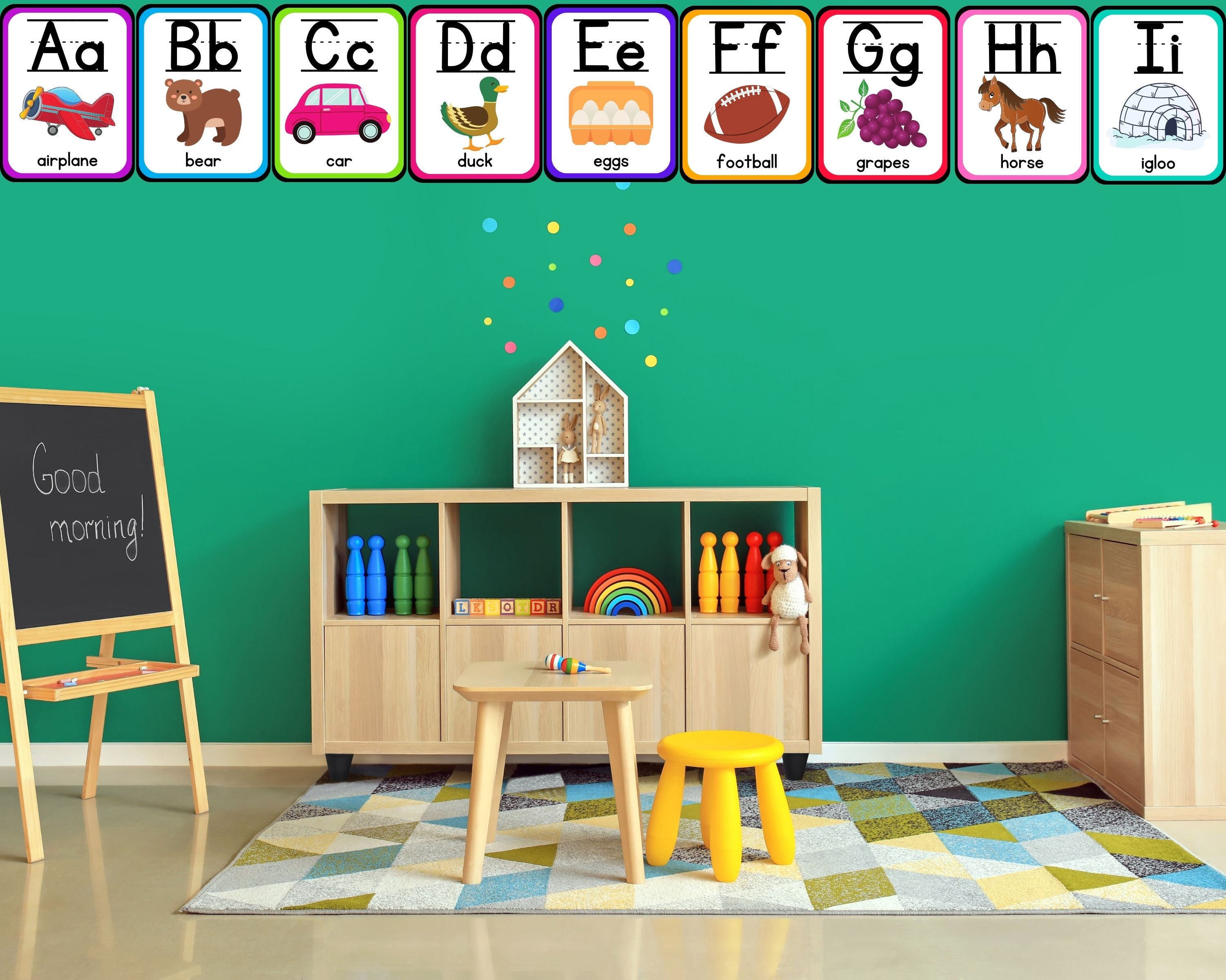 Alphabet Posters Printable Educational Posters Alphabet - Etsy