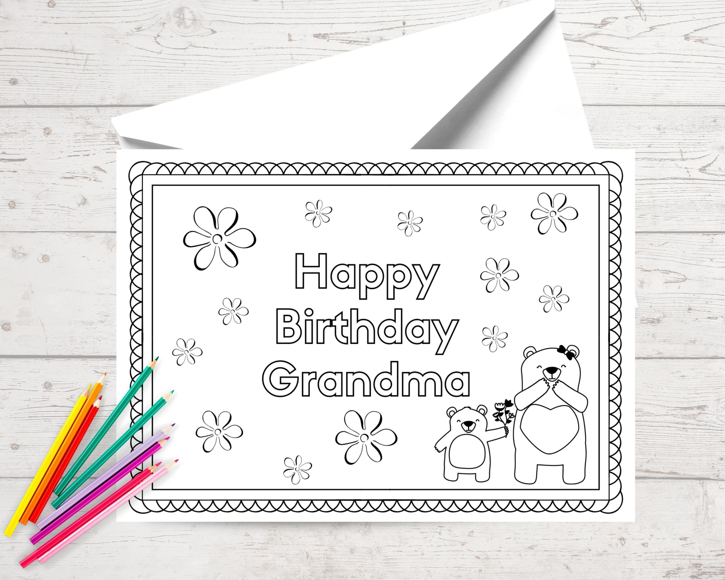 happy birthday grandma card printable birthday card for etsy australia