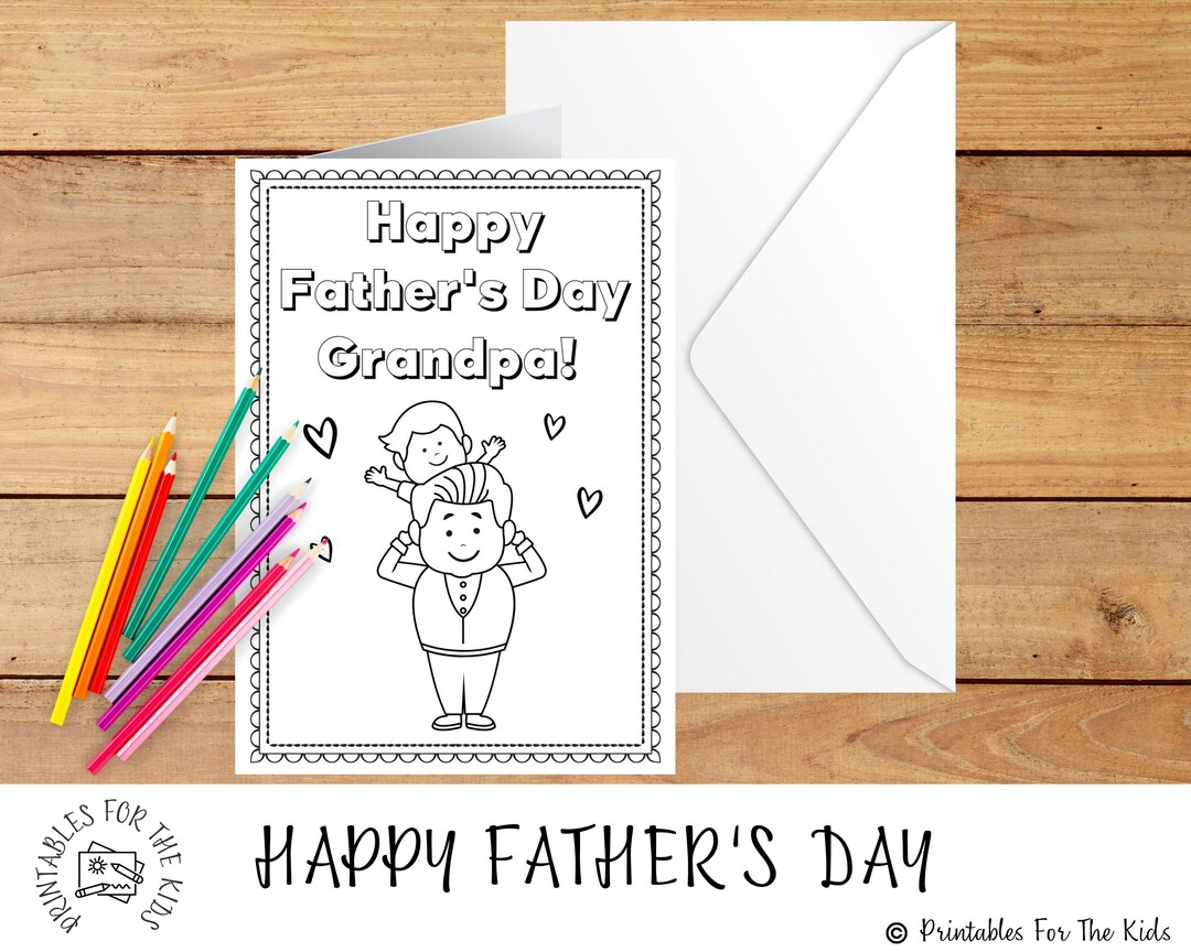 Father's Day Card, Grandpa Card, Printable Father's Day for Grandpa ...