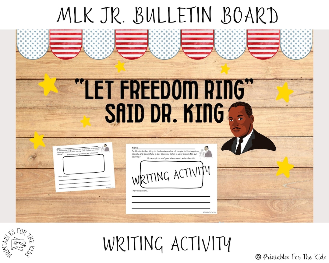 Martin Luther King Bulletin Board, MLK Jr. Bulletin Board, Black