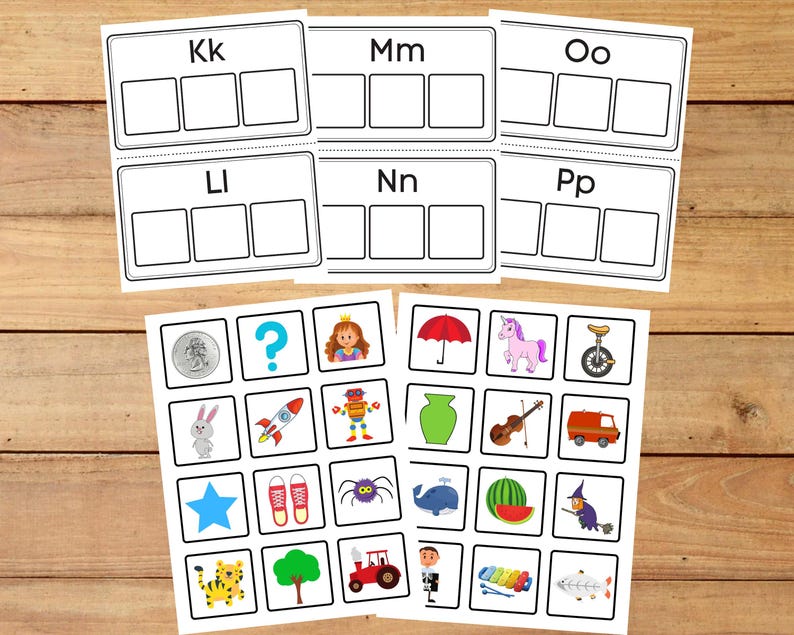Phonics Activity: Beginning Sounds Letter Learning Printable image 2