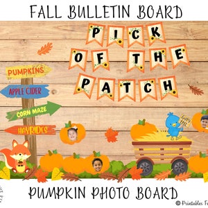Fall Bulletin Board, Pumpkin Classroom Printable Decoration