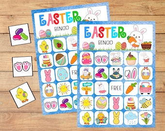 Easter Bingo Game: Family Party Activity Printable