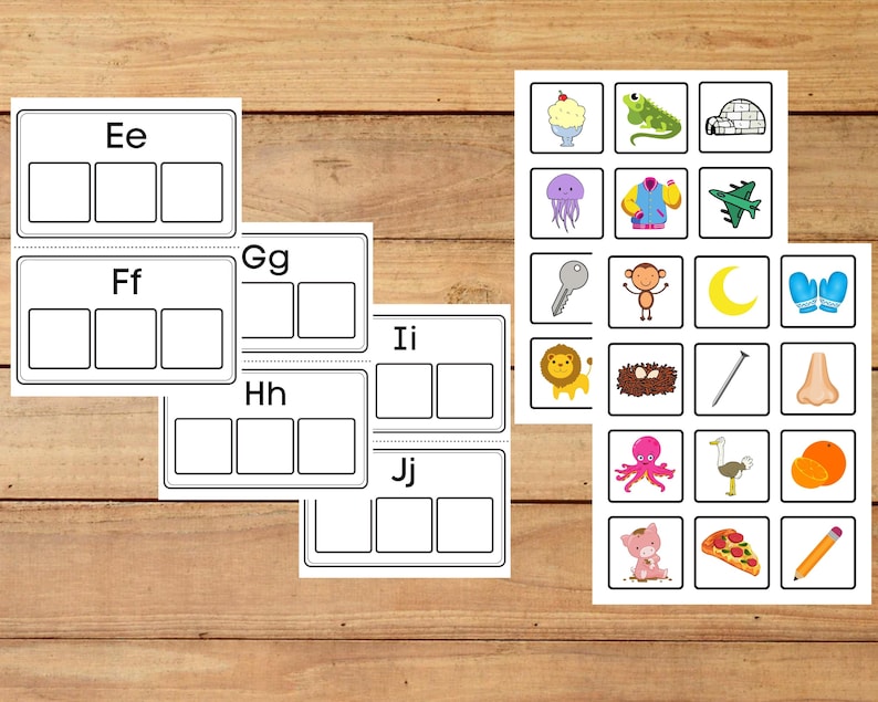 Phonics Activity: Beginning Sounds Letter Learning Printable image 3