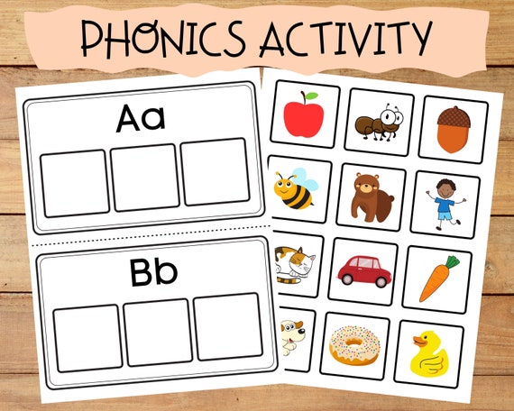 Phonics Activity: Beginning Sounds Letter Learning Printable
