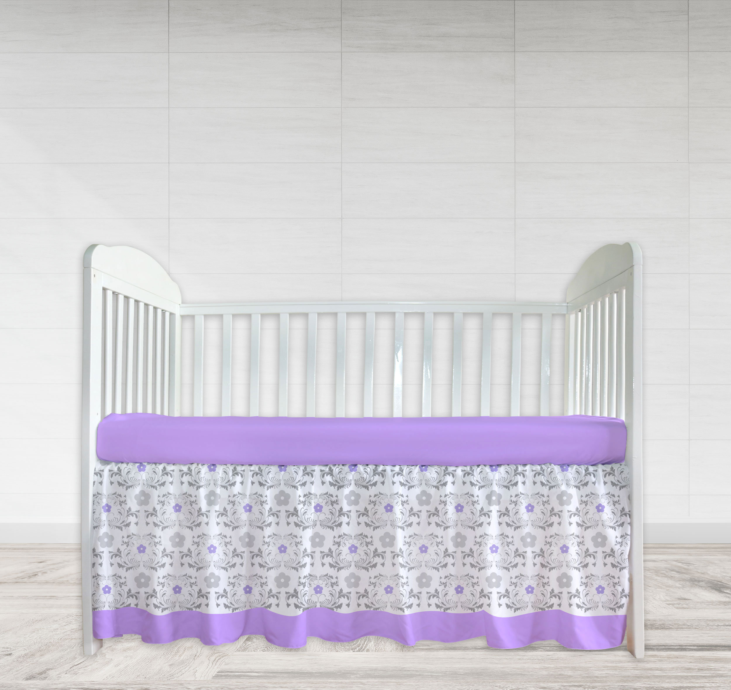 Baby Girl Crib Bedding Set Floral Nursery Lavender Flower Etsy