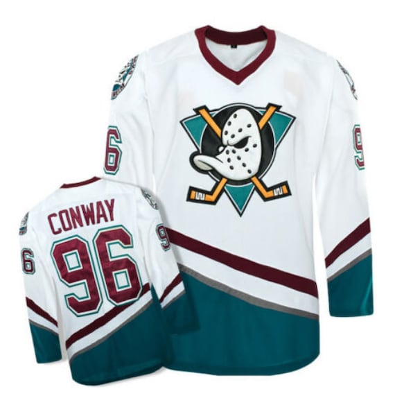  Adult Mighty Ducks Hockey Green Jersey (Small, Banks #99) :  Sports & Outdoors