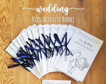 Kids Wedding Activity Book, Kids Wedding Favors, Wedding Coloring Book, Wedding Activity Pack for Kids, Wedding Favors for Guests in Bulk