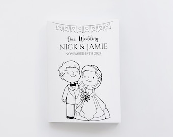 Kids Wedding Activity Book, Kids Wedding Favours in Bulk, Kids Colouring, Wedding Kids Pack, Fall Wedding, Kids Activity Kits for Wedding