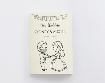 Personalized Kids Wedding Activity Book, Coloring Pages