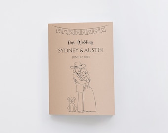 Kids Wedding Activity Book, Kids Wedding Favours in Bulk, Kids Colouring, Wedding Kids Pack, Fall Wedding, Kids Activity Kits for Wedding