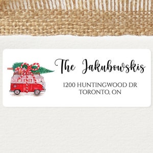 Personalized Christmas Address Labels, Holiday Return Address Stickers, Custom Labels, Christmas Shipping Labels, Guest Address Labels