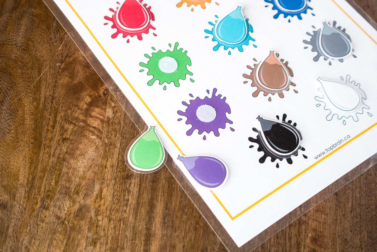Color Matching Paint Splash Game Printable Toddler Preschool Etsy