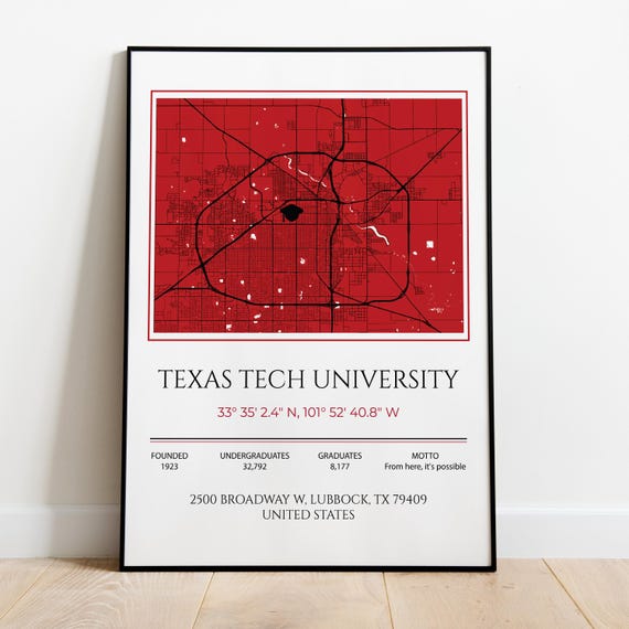 Texas Tech Campus Map Printable Campus Map | Texas A&M University