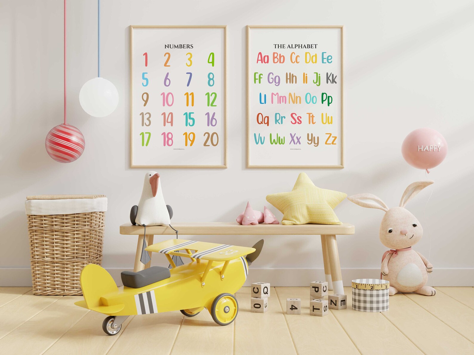 Educational Wall Art Set of 12 Classroom Posters, Home School Posters ...