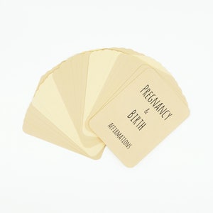 Cartes d'affirmation de la grossesse et de la naissance - Un excellent cadeau de grossesse pour les nouvelles mamans. Parfait comme cadeau de baby shower, de push ou de naissance.