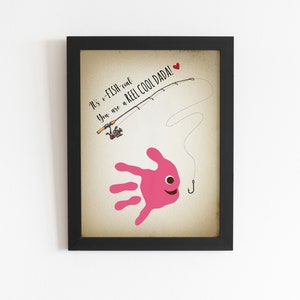 DADA Handprint Art Craft, Birthday Gift for Dad, New Dad Gift, Father&#39;s Day Gift, Christmas Gift for Dad, Toddler Preschool DIY Art Craft