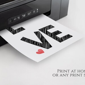 LOVE Handprint Footprint Art Craft, Heart Love Valentine's Day, DIY ...