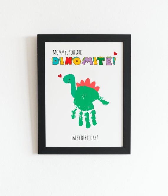 Maman Anniversaire Dinosaure Empreinte de main Artisanat dart, Cadeau de  rentrée scolaire pour enfants, Cadeau de joyeux anniversaire de papa,  Artisanat préscolaire pour tout-petits -  France