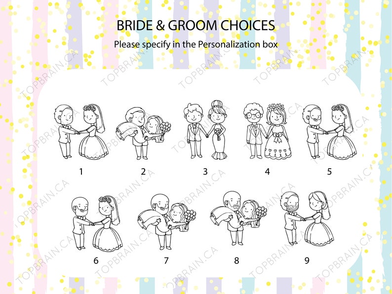 Kids Wedding Activity Book, Kids Fall Wedding Favours in Bulk, Kids Colouring, Wedding Kids Pack, Kids Activity Kits for Wedding image 4