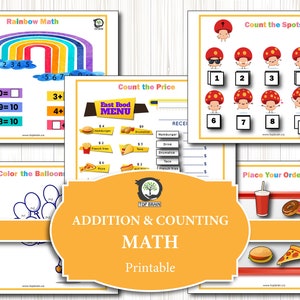 Preschool Worksheets Number Counting Busy Binder Book | Etsy