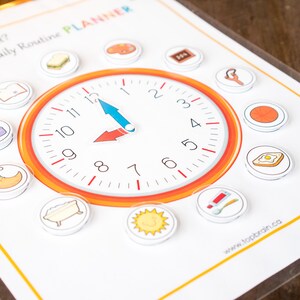 Telling Time for Kids, Printable Daily Routine, Kids Daily ...
