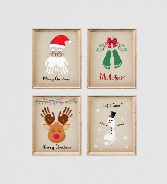 Handprint Christmas Crafts - Made To Be A Momma