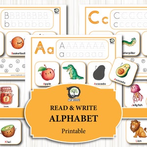 Coincidencia de alfabetos para niños, Seguimiento del alfabeto, Escuela en casa, Tarjetas flash de letras ABC, Alfabeto Montessori, Preescolar
