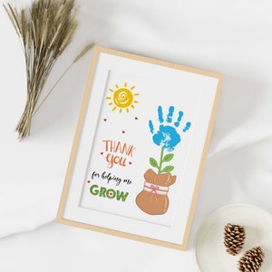 Teacher Appreciation Gifts Handprint Footprint Art Craft, Best Teacher ...