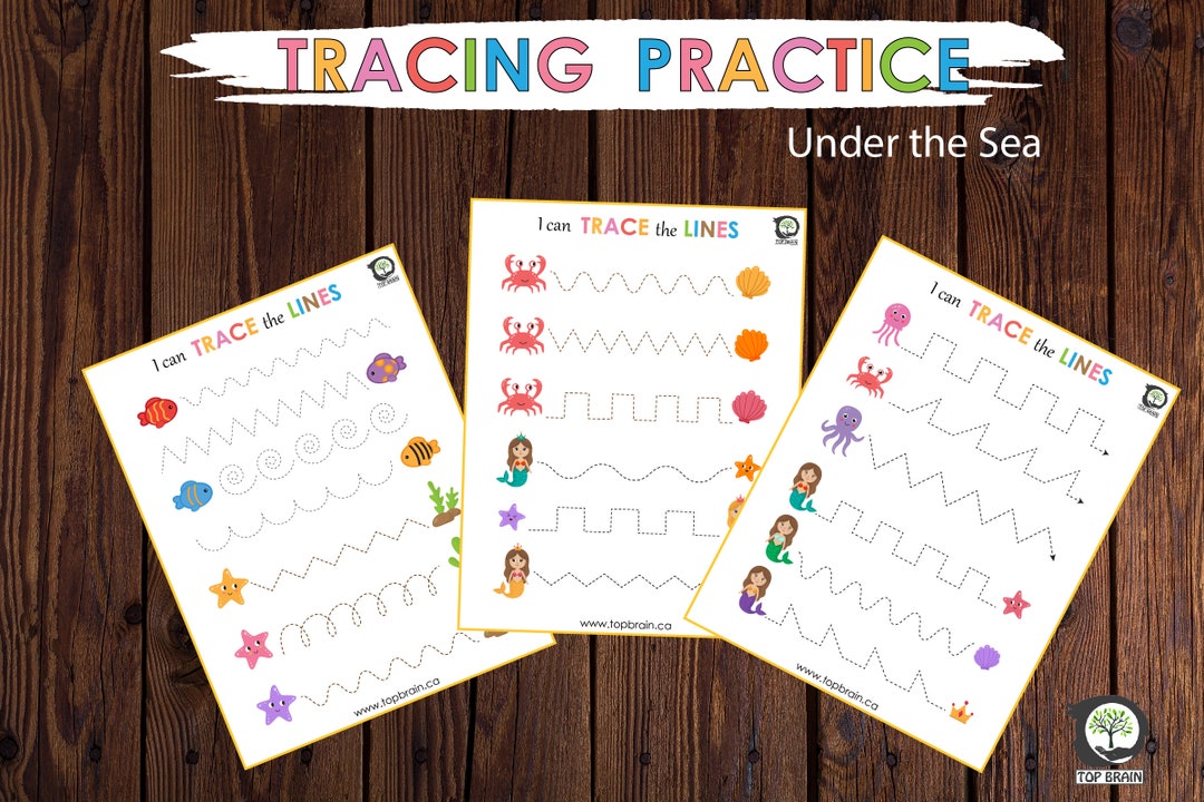 Tracing Practice Worksheets Printable, Preschool Busy Binder ...