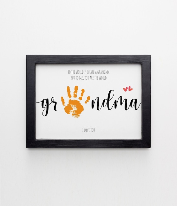 Mothers Day Hand Print Mother's Day Handprint Craft DIY Mother's