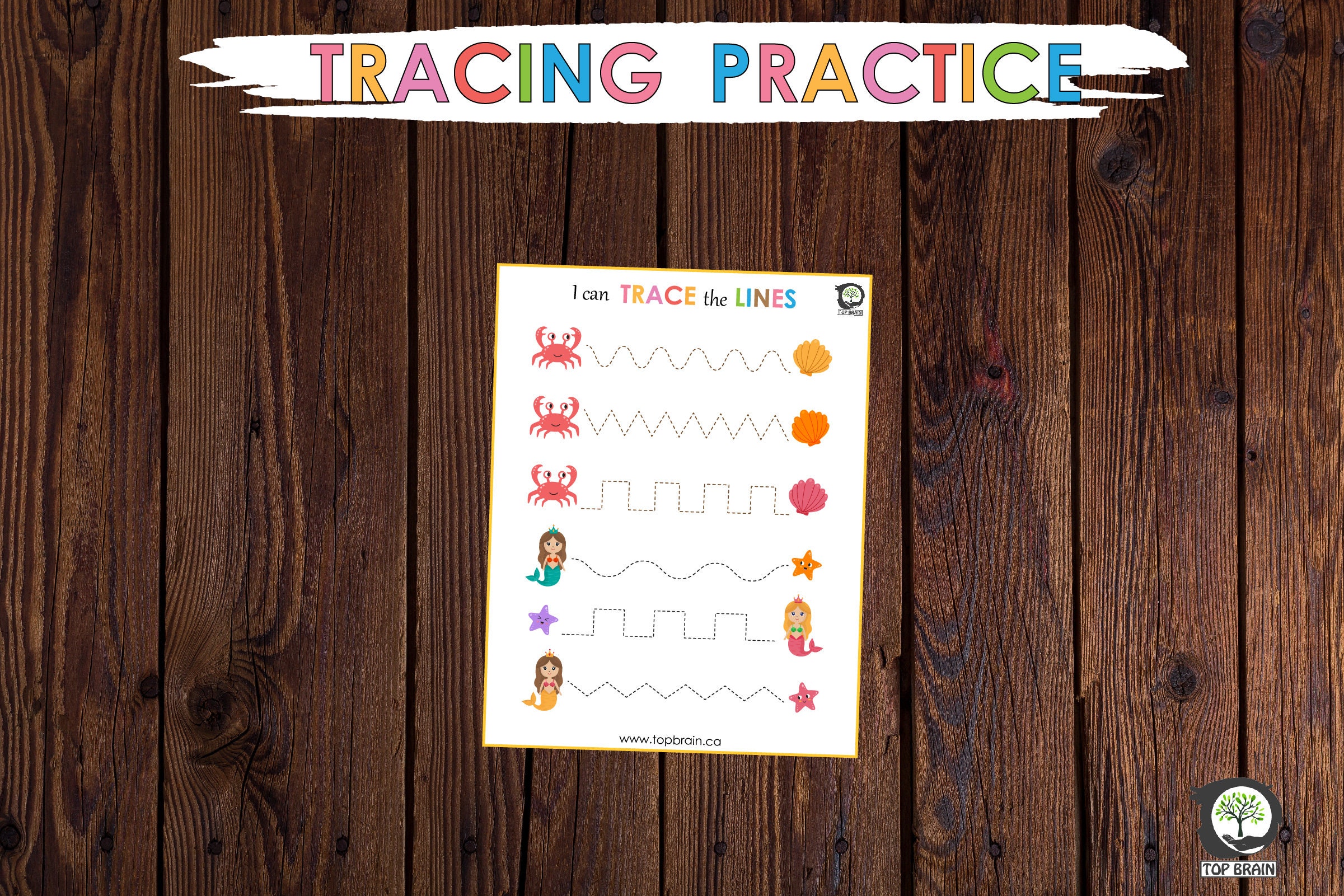 Tracing Practice Worksheets Printable Preschool Busy Binder - Etsy
