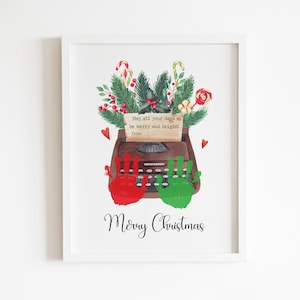 Artisanat d’art d’empreinte de main de Noël, cadeau de Noël pour les grands-parents, cadeau pour grand-mère grand-père, activité d’hiver pour tout-petits, bricolage de cartes de bébé