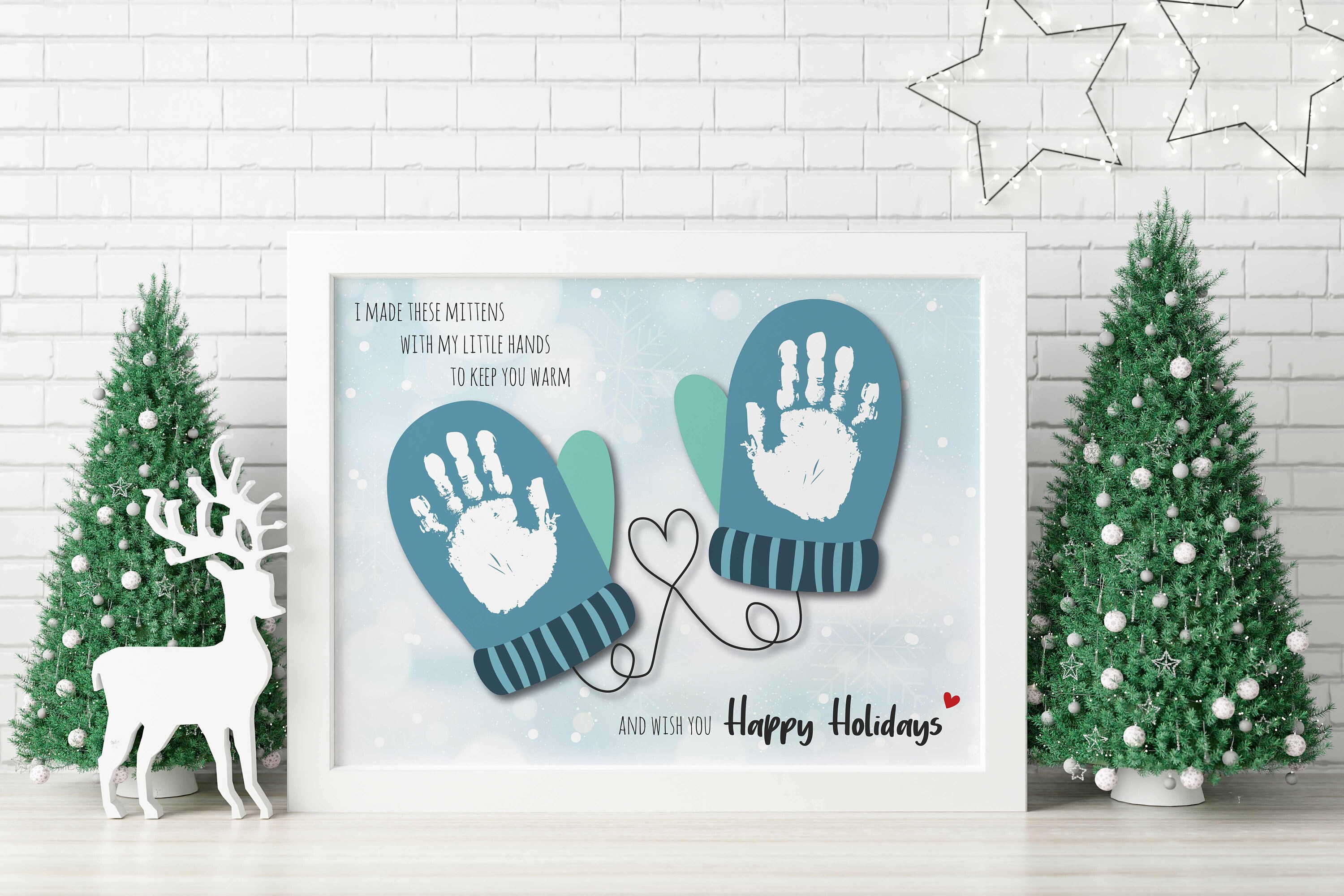 Mitten Poem Handprints Footprints Art Craft Baby Toddler Kids Etsy