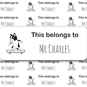 Funny Dog Name Stickers for Teachers, This Belongs To Labels, Teacher Labels, Teacher Book Labels, School Supplies Labels, Gift for Teachers