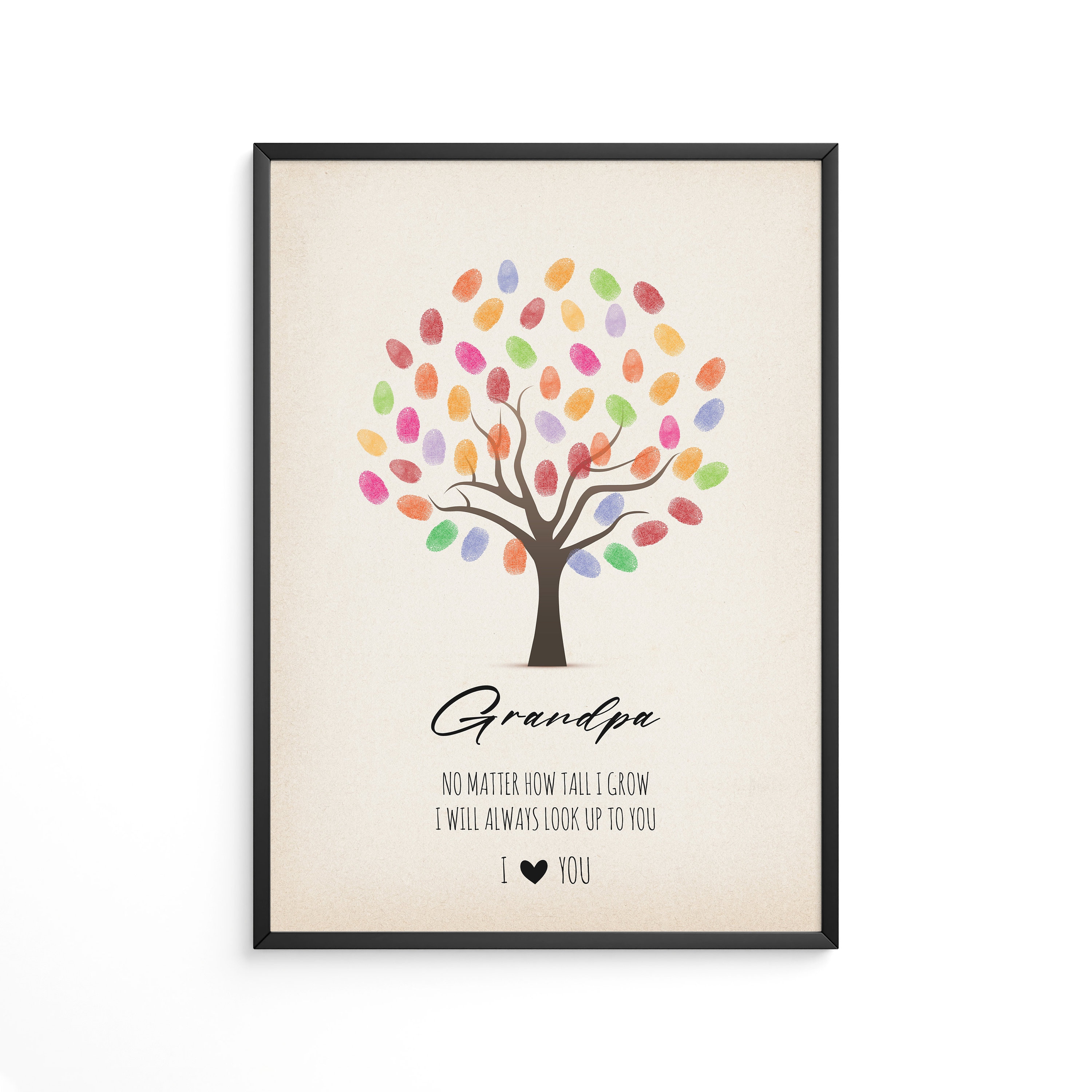 CHERRY CHEERS Kit D'Empreintes De Mains Familiales - Cadre Souvenir En Bois, Peintures Non Toxiques
