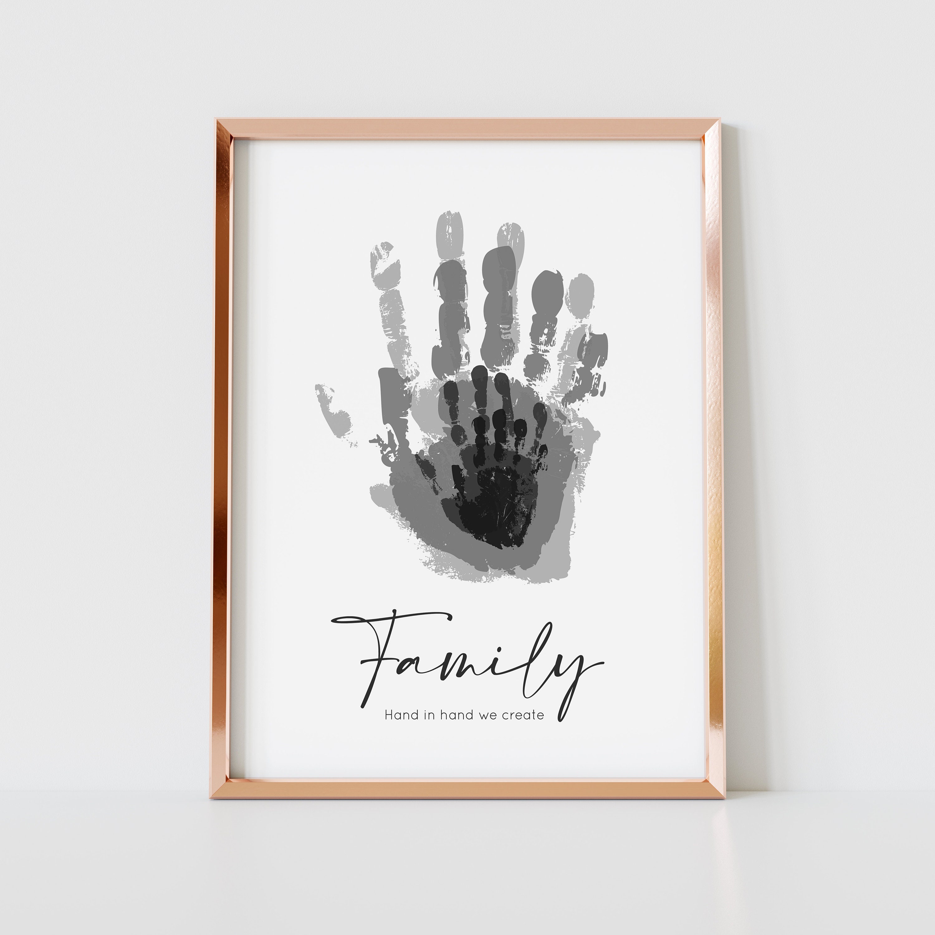 Personalised Family Handprint Print Family Hand Print Kit Included Handprint  Art Custom Family Keepsake New Family Gift -  Sweden