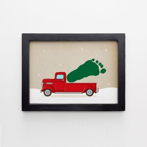 Christmas Handprint Footprint Art Craft Activity Printable, My First Christmas, Baby Handprint Art, Christmas Decor Handprint Gfit