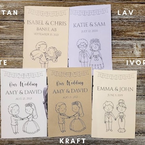 Kids Wedding Activity Book, Kids Fall Wedding Favours in Bulk, Kids Colouring, Wedding Kids Pack, Kids Activity Kits for Wedding image 3