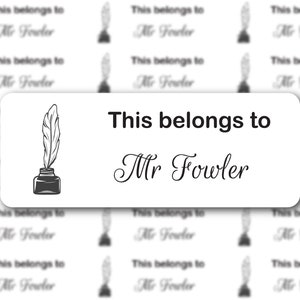 Personalized Teacher Name Labels, This Belongs To Labels, Teacher Labels, Teacher Book Labels, School Supplies Labels, Gift for Teachers