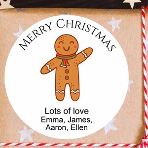Personalised Christmas Stickers, Christmas Gift Stickers, Custom Christmas Stickers, Merry Christmas Sticker Pack, Xmas Sticker Sheets