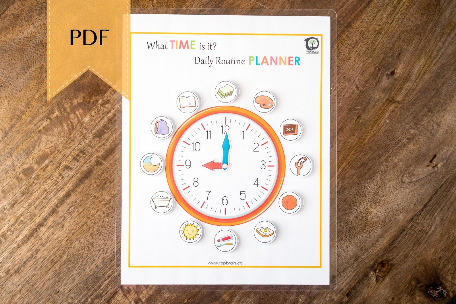 Telling Time for Kids Printable Daily Routine Kids Daily - Etsy