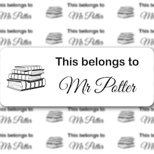 Personalized Teacher Name Stickers, This Belongs To Labels, Teacher Labels, Teacher Book Labels, School Supplies Labels, Gift for Teachers