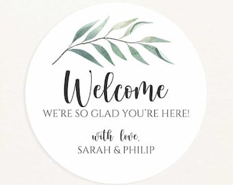 Pegatinas personalizadas para recuerdos de boda, etiquetas redondas personalizadas