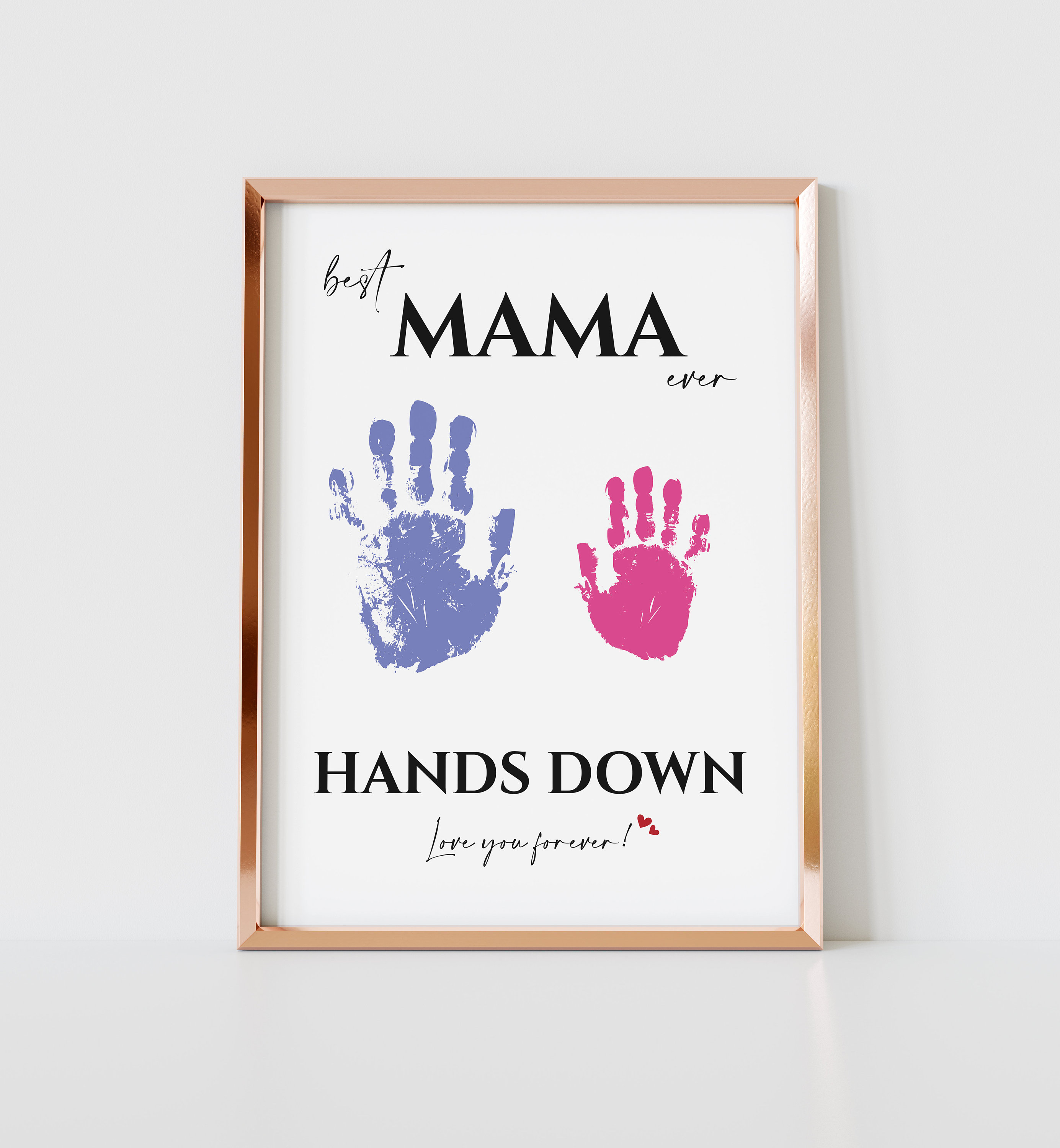Best MAMA Ever Handprint Art, Gift for Mom (digital Download) - Etsy