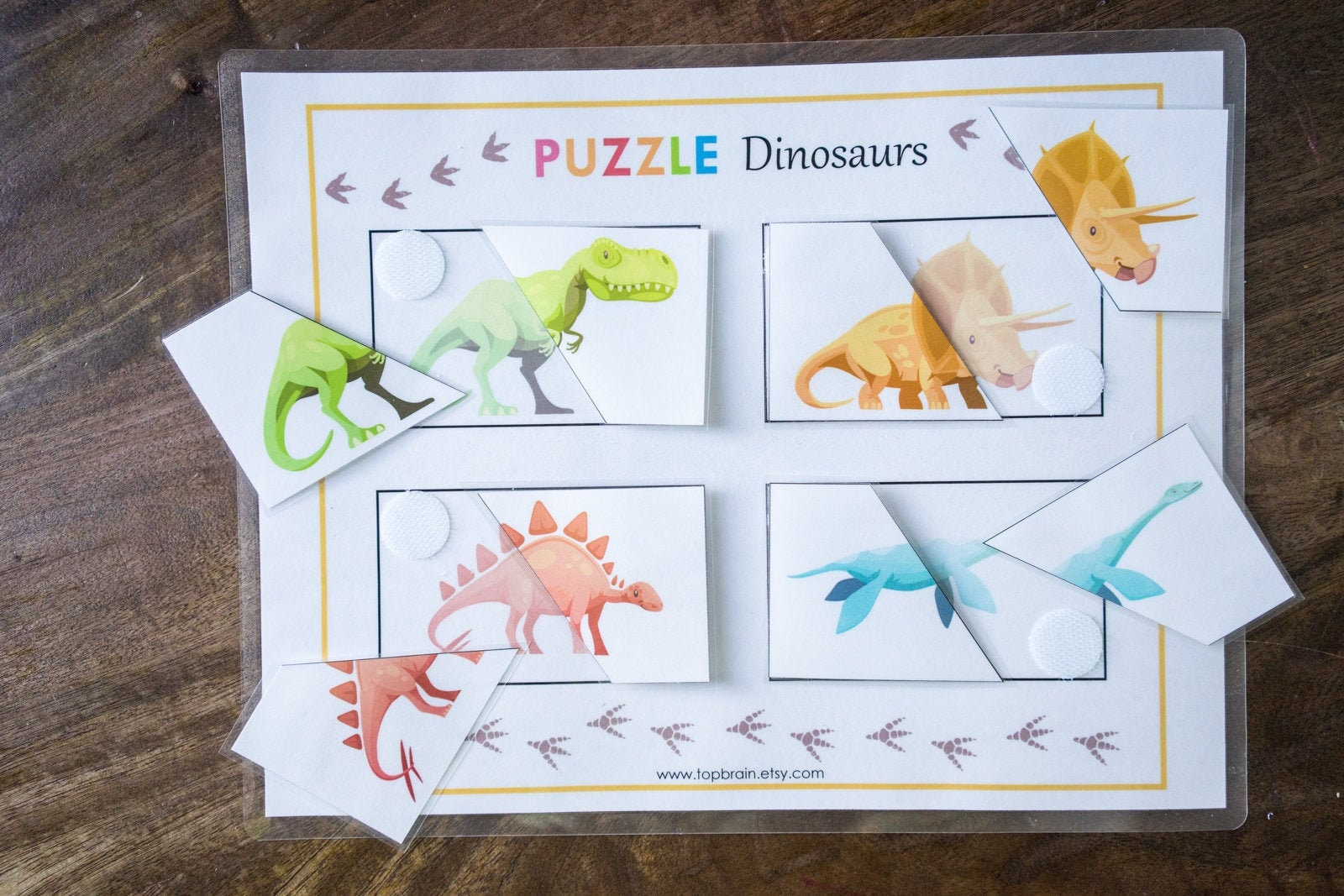 Printable Dinosaur Game - File Folder Fun