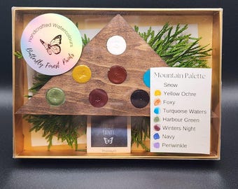Mountain Watercolor Paint Palette