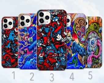 Graffiti Phone Case, Trippy Abstract Psychedelic Cover