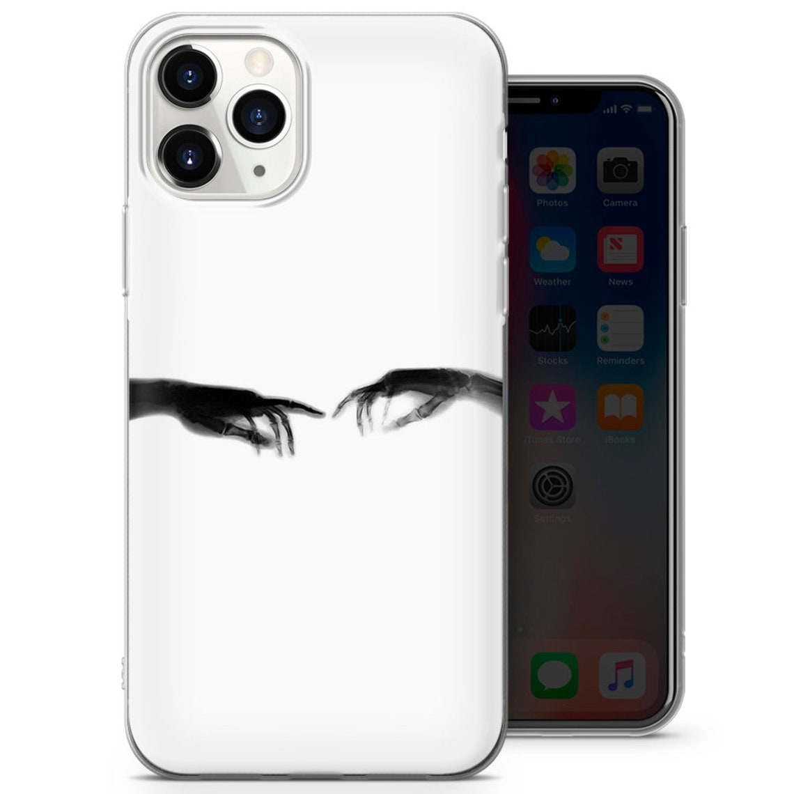 Xray Phone Case Aesthetic Skeleton Black and White Xray Etsy