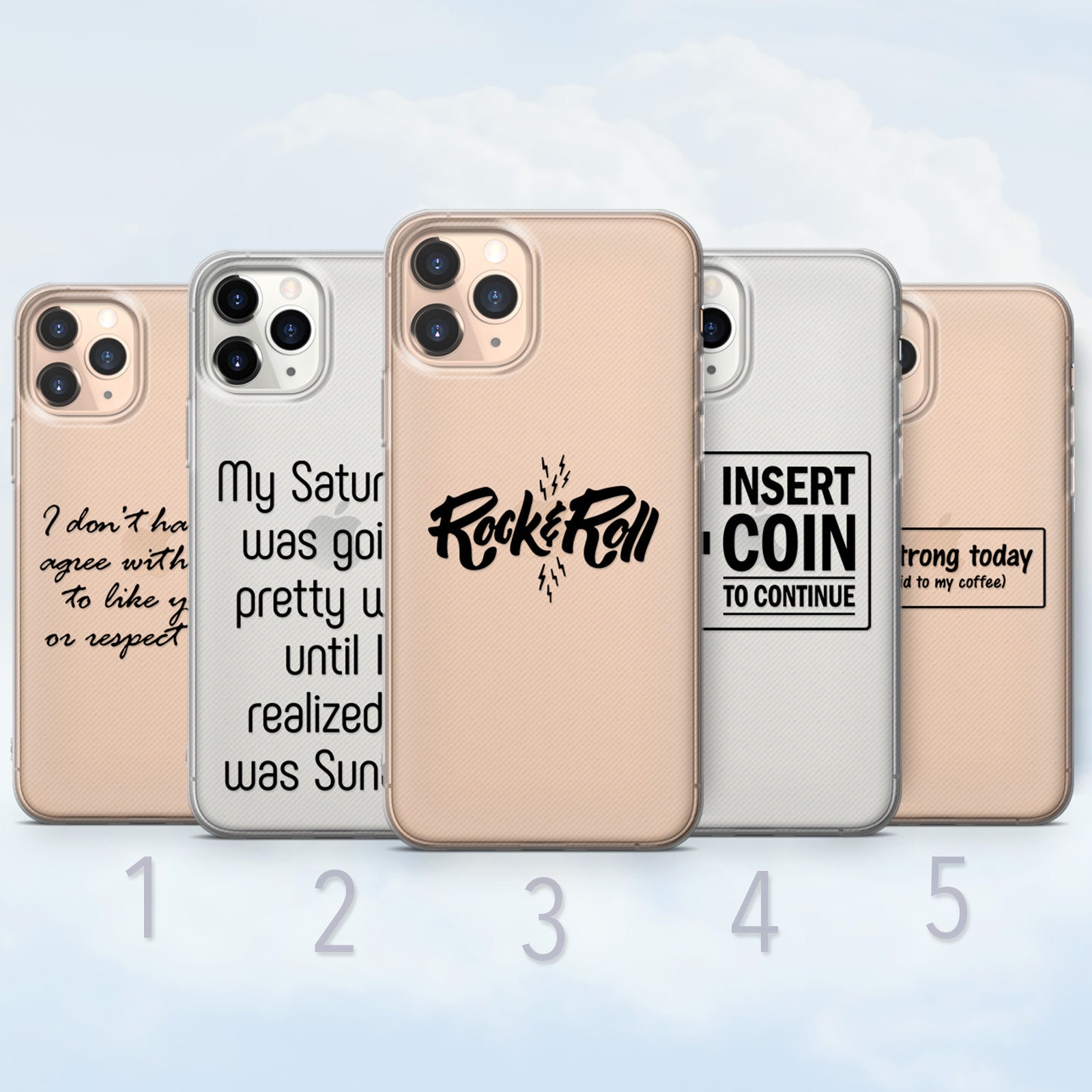 Memes, Funny, Text, Illustration, Phone Case Fit For iPhones and more, N48